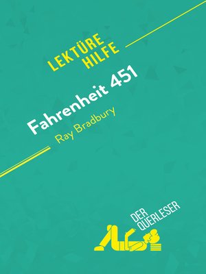 cover image of Fahrenheit 451 von Ray Bradbury (Lektürehilfe)